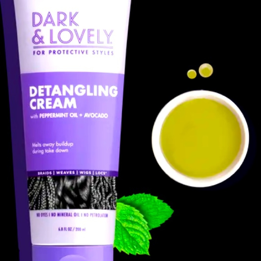 New dark and lovely detangling cream two packets